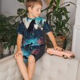 thumbnail image 4 of Balery Artistic Moon Valley Wolf Conjunto de Pijama Infantil de Manga Corta con Estampado – Ropa de Dormir de Algodón Suave-Small, 4 of 6