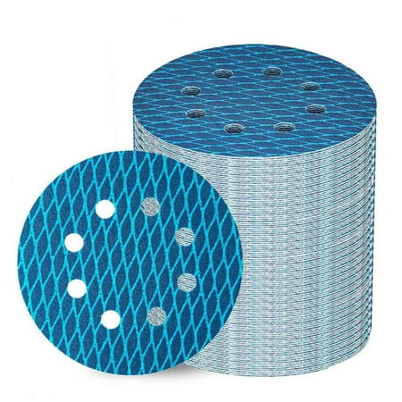 

70Pcs Orbital Sander Sandpaper 5 Inch 8 Hole Sanding Disc Sand Paper Grit for Anti Blocking Rhombus Sanding Discs