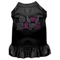 thumbnail image 3 of Rhinestone Pet Dog  Cat Dress Rhinestone, "Peace Love Hope Breast Cancer", 3 of 10