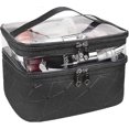 thumbnail image 1 of Toiletry Bag Double Layer Black Cosmetic Bag Transparent Large Travel Makeup Bag Organizer Toiletry Bag for Men & Women, Premium Quality Toiletry Bags, 1 of 5
