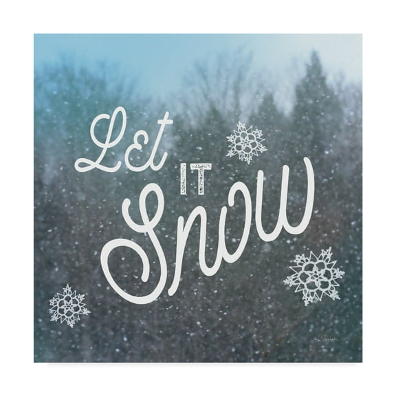Trademark Fine Art 'Let it Snow I' Canvas Art by Sue Schlabach