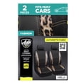 thumbnail image 5 of Auto Drive Leopard Leatherette & Black Waffle Fabric Front Car Seat Cover, Universal Fit for Cars Trucks and Suvs,2 pack, 5 of 7