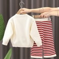 thumbnail image 5 of Godderr 2PCS Toddler Newborn Girls Clothes Outfits for Baby Kids Sweatshirt Pants Sets Comfort Winter Long Sleeve Outfits for 9M-7Y, 5 of 5