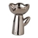 thumbnail image 3 of Jarrón de cerámica para flores, maceta, arreglos florales, jarrón decorativo Plata con forma de rosa, 3 of 9