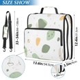 thumbnail image 3 of Minimalist Cartoon Style Pattern Stripes Lines Zipper Binder Bag 3 Ring Binder Bag,Large Capacity Durable Binder Organizer Bag, 3 of 8