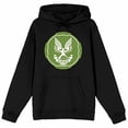 thumbnail image 5 of Halo Infinite UNSC Emblem Long Sleeve Men's Black Hooded Sweatshirt-XL, 5 of 7