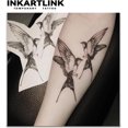 thumbnail image 2 of shiyou-Tattoo Tech, 2 Sheets Medium Semi Permanent Tattoo, Adult Art Design Temporary Tattoos, Lasts 1-2 Weeks, Waterproof, Realistic Look, No Adhesive, No Reflection (Double Swallow Design), 2 of 4