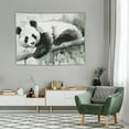 thumbnail image 2 of GOSMITH Panda Tapestry, Panda Lying on a Tree Branch Classic Watercolor Painting Style Art Print, Fabric Wall Hanging Decor for Bedroom Living Room Dorm, 40x30 Inch, Black White, 2 of 7