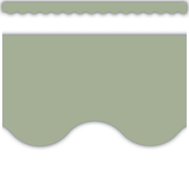 Sage Green Scalloped Border Trim [TCR7184]