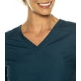 thumbnail image 5 of Landau Essentials Tailored Fit 4-Pocket V-Neck Scrub Top for Women 8111, 5 of 8