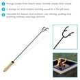 thumbnail image 4 of Sunnydaze Traditional Steel Fire Pit Poker with Wood Handle, 4 of 7