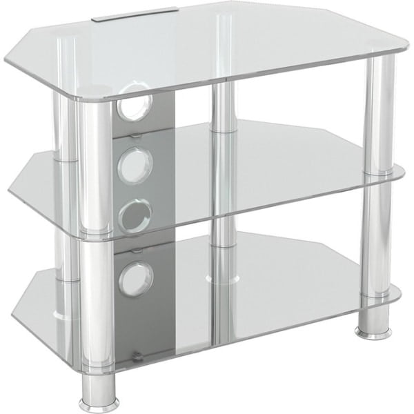 AVF Classic Corner Glass TV Stand with Cable Management for 32" TV