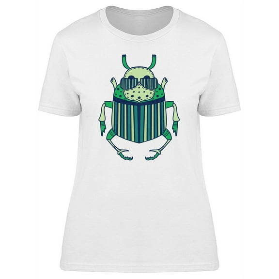 Cool Retro Beetle Doodle T-Shirt Women -Image by Shutterstock, Female Small