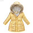 thumbnail image 2 of Liyamei Kids Hooded Padded Jacket with Collar for Winter Warm Long Outerwear Size 4-5 Years, 2 of 3