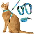thumbnail image 1 of Juego de correa y gato ajustable a prueba de escape, cómodo, suave y ligero, uso seguro y fácil, viaje a pie para pequeños y medianos, 1 of 3