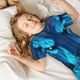 thumbnail image 5 of Balery Futuristic Blue Light Wolf Conjunto de Pijama Infantil de Manga Corta con Estampado – Ropa de Dormir de Algodón Suave-Large, 5 of 6