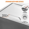 thumbnail image 6 of Drop-in Ice Chest, Stainless Steel, 27x18x21 Inch, Sliding Lid, Drain System, 40.9 QT for Keeping Beer, Wine, Beverages Cold, 6 of 7