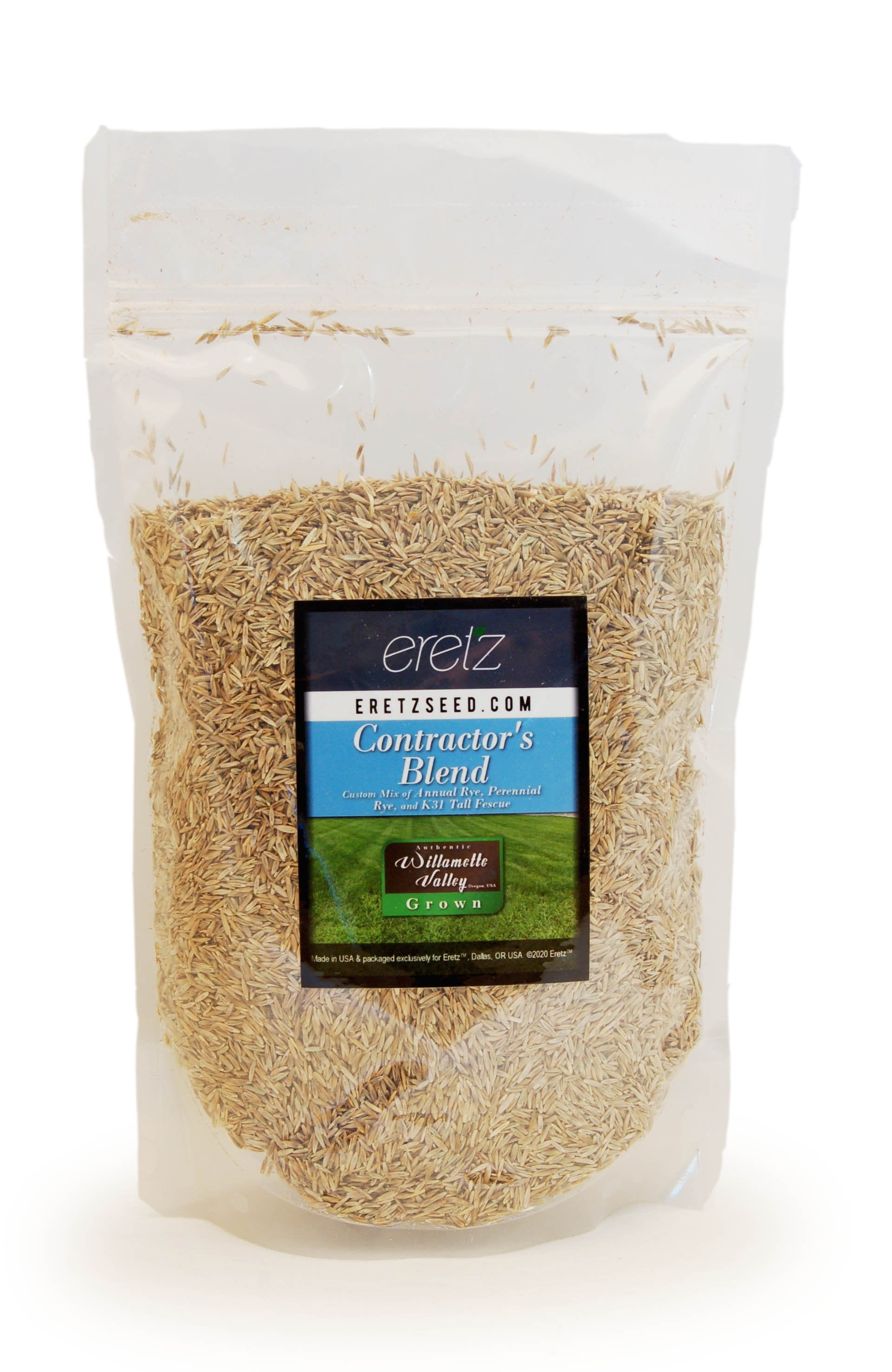 Contractor’s Grass Seed Blend by Eretz (1lb) CHOOSE SIZE! Willamette Valley, Oregon Grown