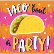 192 Count Bulk Pack Fiesta Fun Taco Beverage Napkins