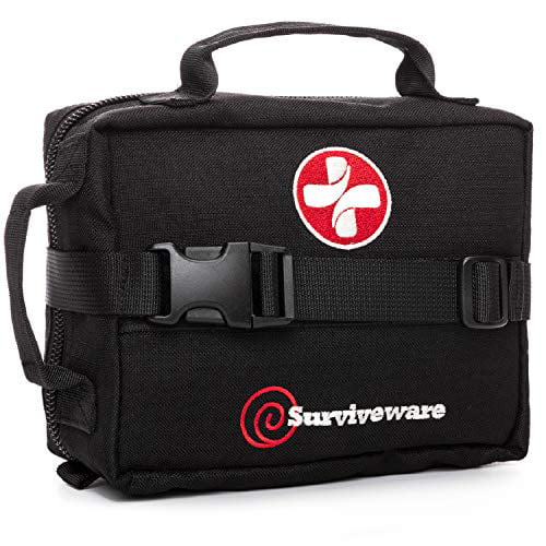 Camping Surviveware Small First Aid Kit for Hiking Car & Cycling Travel Backpacking Outdoor Adventures or at Home & Work Be Prepared For Survival 