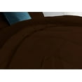 thumbnail image 5 of 5 Piece Luxury U Shape Pattern Comforter By D.N.G. BEDDINGS Set Premium Super Soft, 1000 Thread Count 100% Egyptian Cotton Oversized Super King Size Chocolate Color, 5 of 9