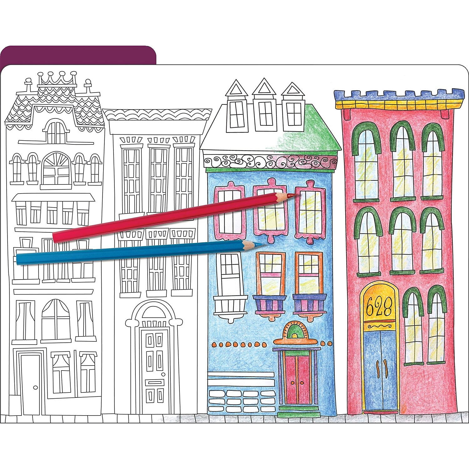 Barker Creek Bohemian Letter-Size File Folders • Multi-Design Set — 12/Set