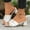 White, variant on Womens Double Buckle Stylish Chunky Heel Square Toe Open-Toe Sandals – Adjustable Double Buckle Straps, Thick Block Heel for Stability, Cushioned Footbed for Comfort