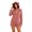 Orange, variant on Women's Warm Fuzzy Hooded Romper Sherpa Fleece Onesies Pajamas