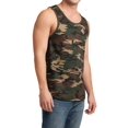 thumbnail image 4 of Mafoose Men's Young Cotton Ringer Tank Military Camo/ Dark Army 4X-Large, 4 of 4