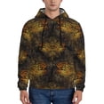 thumbnail image 2 of Zufioo Gold Dragonfly Mandala Design Fleece Comfortable Hoodie for Mens,Sweatshirt for Men,Pullover Hooded Sweatshirt for Men -Small, 2 of 5