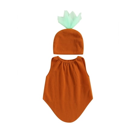 

Pudcoco Baby Romper Sleeveless Round Neck Solid Color Jumpsuit with Hat