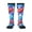 2 Black-1, variant on Bright Flowers Print Thigh High Socks Extra Long Stretchy Sock Women Over Knee High Opaque Stocking Daily Wear