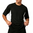 thumbnail image 4 of Mens T-Shirts Moisture-Wicking Quick Dry Crew Neck Short Sleeve Athletic Sports Tee Fathers Day Gift M-5XL, 4 of 8