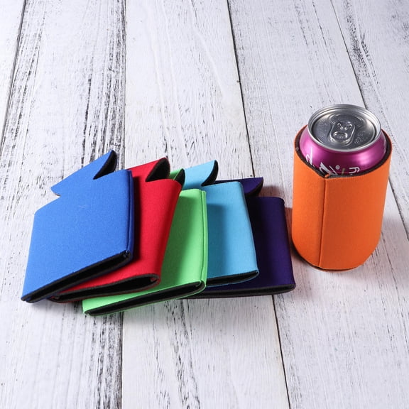 AURARMLET 5-Pack Reusable Beer Can Coolers in Assorted Colors, Beverage Insulators for BBQs, Outdoor Parties, Festivals, and More