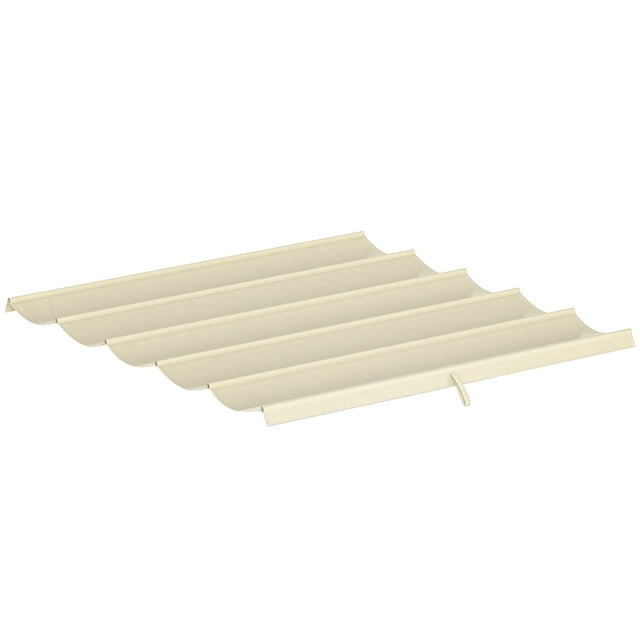 Outsunny 8.2' x 8.4' Pergola Canopy Top Only, Fit 10' x 10' Frame, Cream