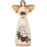Pavilion Gift Company - "A Nana's love makes life Sweeter" Floral Angel Figurine 6"