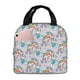 thumbnail image 1 of Fotbe Unicorn DoingYoga Bolsa Térmica con Estampado y Forro de Aluminio Grueso Bolsa de Almuerzo con Bolsillo Frontal para Hombres y Mujeres, Ideal para Trabajo, Escuela, 1 of 8