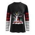 thumbnail image 4 of Ichuanyi Womens Fall Tops, Clearance Christmas Fashion Women's Casual Long Sleeve Printed Ladies Sweatshirts Tops, 4 of 4