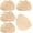Waterproof Beige-thin Style, variant on Waterproof Swimsuit Bra Pad Inserts 4 Pairs, Push up Bra Pads Sewn Padded for Bikini Sports Bra A/B or C/D,D/E Cup