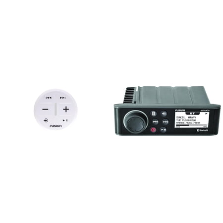 Fusion Entertainment MS-RA70 Marine Entertainment System with Bluetooth With Fusion MS-ARX70W ANT Wireless Stereo Remote - White