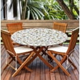 thumbnail image 6 of Round Tablecloth with Elastic Edge, 36-60Inch Waterproof Table Cloth for Dinner, Outdoor, Picnic, 52inch, Cherry and Blueberry, 6 of 6
