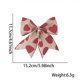 thumbnail image 3 of 2 Pcs Valentines Day Heart Burlap Bow Pendant, Rustic Wedding Party Decor, Floral Arch Hanging Ornament, Farmhouse Christmas Tree Decoration, Festival Celebration Gift Bow for Home Wall Wreath, 3 of 8