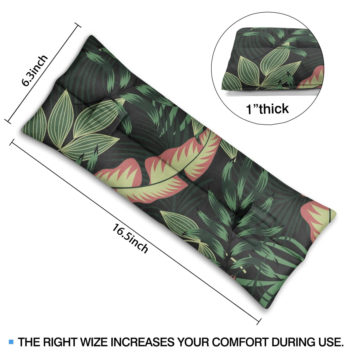 Botanical Seat Belt Pillow for Surgery - Hawaiian Floral Mastectomy Cushion - Pressure Relief Chest Protector After Surgery with Vibrant Colors
