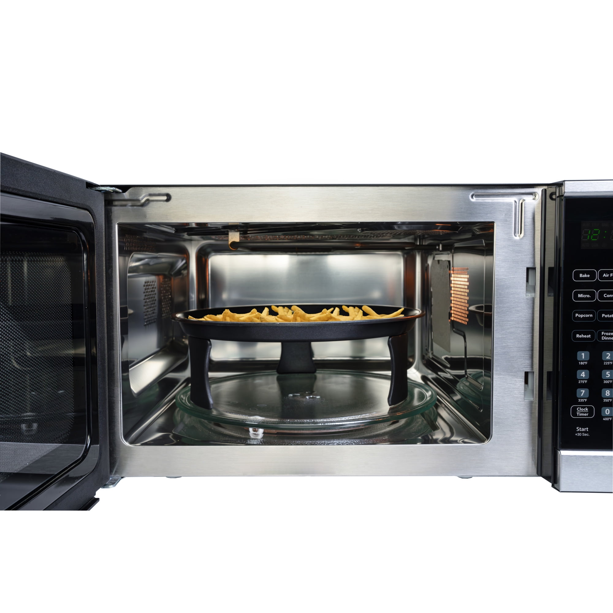 Danby 1.3 cu. ft. Multifunction Countertop Microwave with Air Fry in Stainless Steel (DBMW1361ABSS)