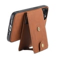 thumbnail image 6 of for iPhone 13 Pro Max Case with Credit Card Holder, Phone PU Leather Case Wallet for Women Men Compatible with MagSafe Flip Stand Detachable 2-in-1 Purse Phone Cover for iPhone 13 Pro Max, Brown, 6 of 10