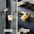 thumbnail image 4 of Brinks Solid Brass 22mm TSA Travel Keyed Padlock with 1/2in Shackle, 2 pack, 4 of 10