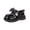 Black, variant on Gpaecead Girls College Style Bow Dress Shoes Soft Sole Faux Leather Flats Casual Performance Shoes for Spring Summer School Black