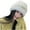 White, variant on Luxalzxs Y2K Winter Furry Beanies for Women Cute Warm Outdoor Ski Cap Slouchy Knit Beanie Cap Plush Skull Hat