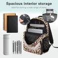 thumbnail image 5 of Yuyamidu Capybara School Backpack for Girls Kids Bookbag for Elementary Middle School, Leopard Print Casual Back Packs Lightweight Bookbag Outdoor Daypack, 5 of 7