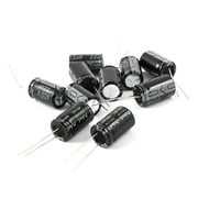 10pcs Radial Lead Aluminum Electrolytic Capacitors Black 22uF 400V 105C